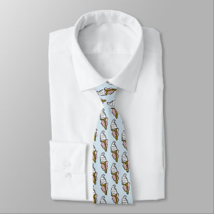 Ice Cream Cone Design Tie