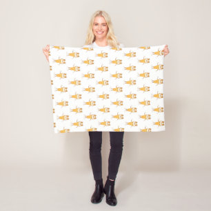 ice cream cone fleece blanket