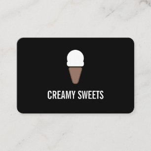 Ice Cream Cone Icon / Variation Business Card