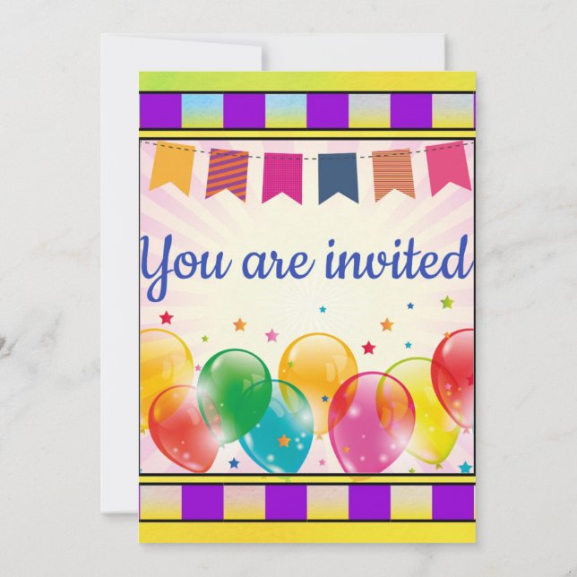 Ice Cream Cone Invitation (Back)