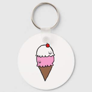 Ice Cream Cone Key Ring