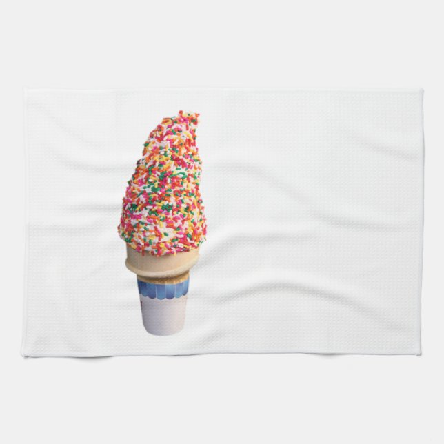 Ice Cream Cone Kitchen Towels (Horizontal)
