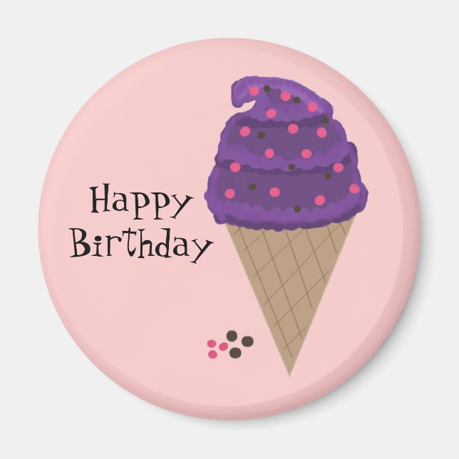 Ice Cream Cone Magnet (Front)