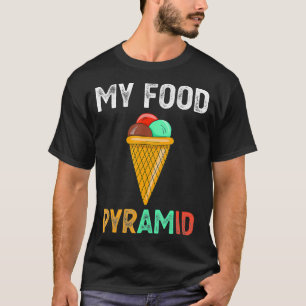 Ice Cream Cone My Food Pyramid Summer Ice Cream Lo T-Shirt