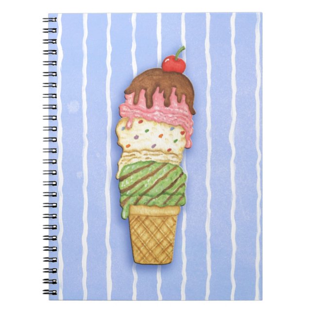 Ice Cream Cone Notebook (Front)