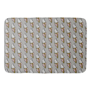Ice Cream Cone Pattern Bath Mat