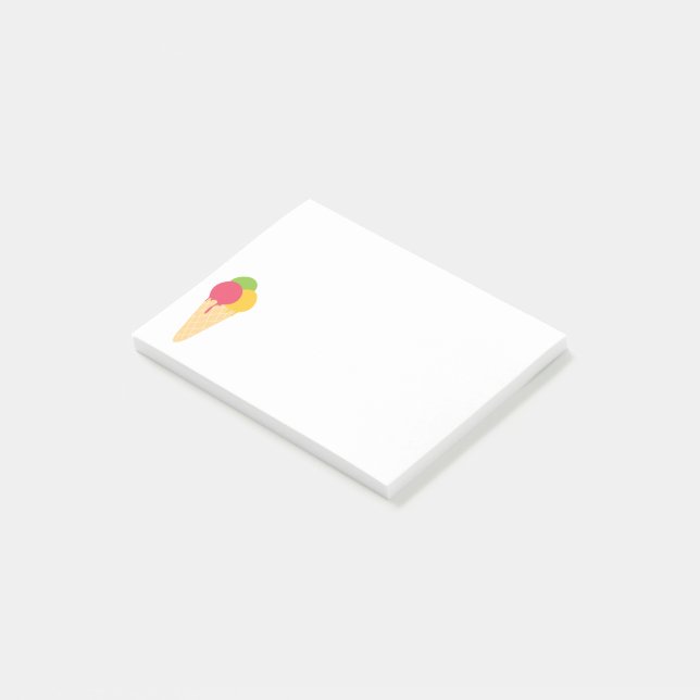 Ice Cream Cone Post-it Notes (Angled)