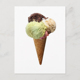Ice Cream Cone Postcard