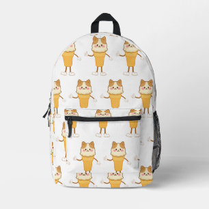 ice cream cone printed backpack