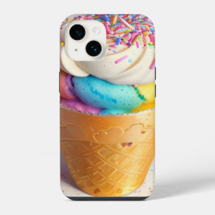 Ice Cream Cone Sprinkles iPhone 14 Case