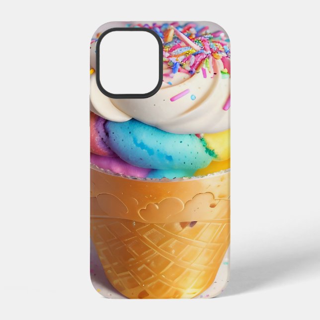 Ice Cream Cone Sprinkles iPhone Case (Back)