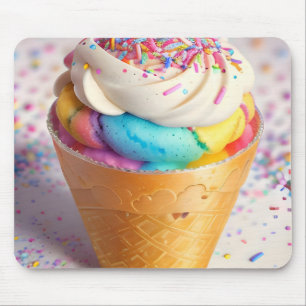 Ice Cream Cone Sprinkles Mouse Pad