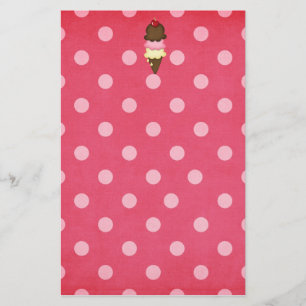 ice cream cone stationery