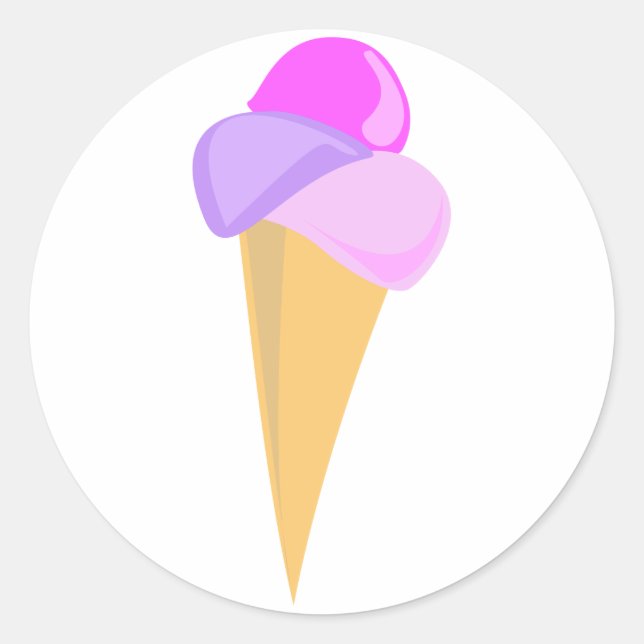 Ice Cream Cone Sticker (Front)