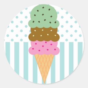 Ice Cream Cone Stickers