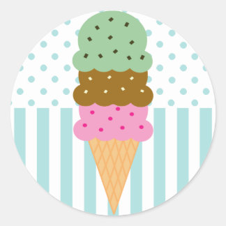 Ice Cream Cone Stickers