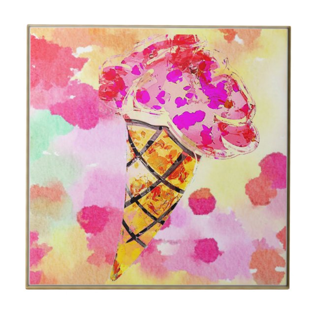 Ice Cream Cone Tile (Front)