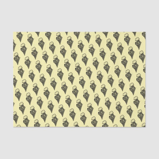 Ice Cream Cone Tissue Paper (Front)