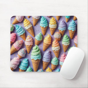 Ice Cream Cones Abstract Mouse Pad