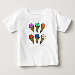 Ice Cream Cones Baby T-Shirt