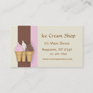 Ice Cream Cones Business Card