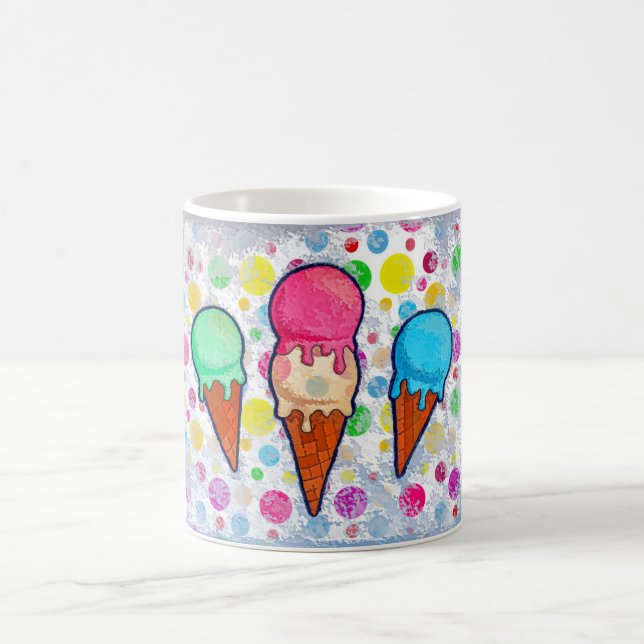 Ice Cream Cones Coffee Mug (Center)