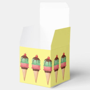 Ice Cream Cones Favour Box