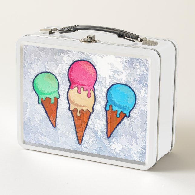 Ice Cream Cones Lunch Box (Front)