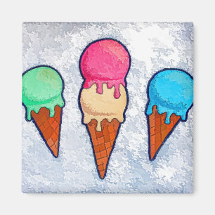 Ice Cream Cones Magnet