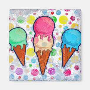 Ice Cream Cones Magnet