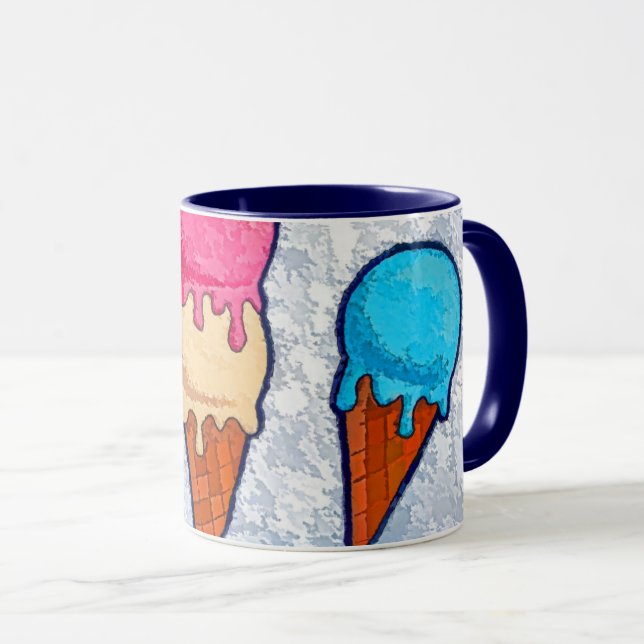 Ice Cream Cones Mug (Front Right)