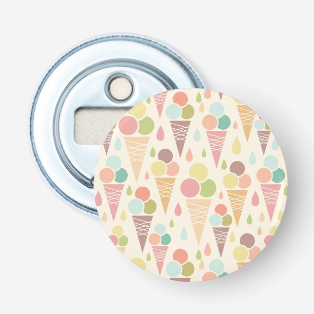 Ice cream cones pattern bottle opener (Front)