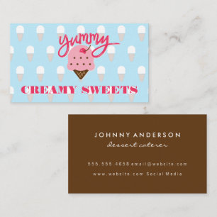 Ice Cream Cones   Sweets Business Card