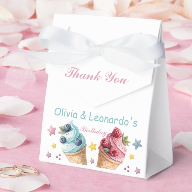 Ice Cream Cool Birthday Party Favour Box (Wedding)