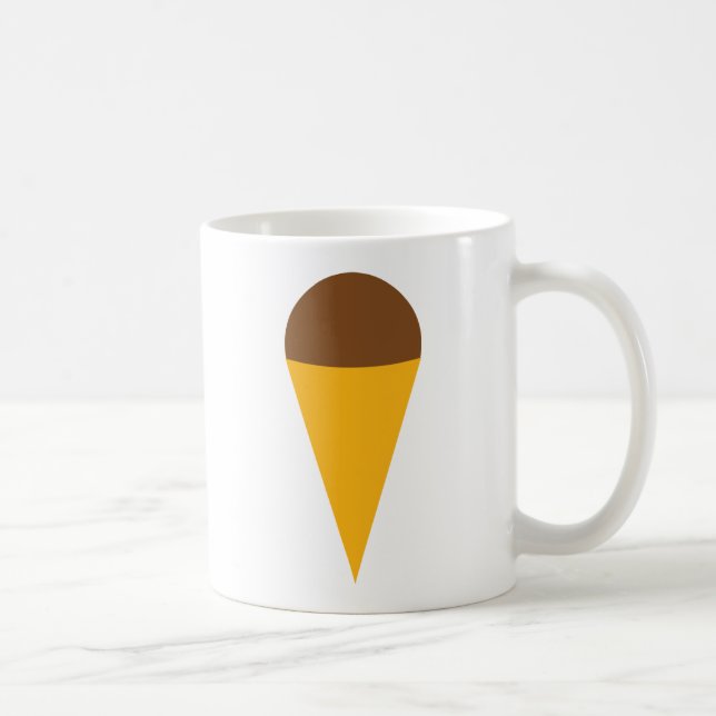 ice-cream cornet icon coffee mug (Right)