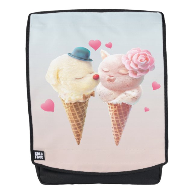 Ice Cream Couple – Love at First Lick Backpack (Front)