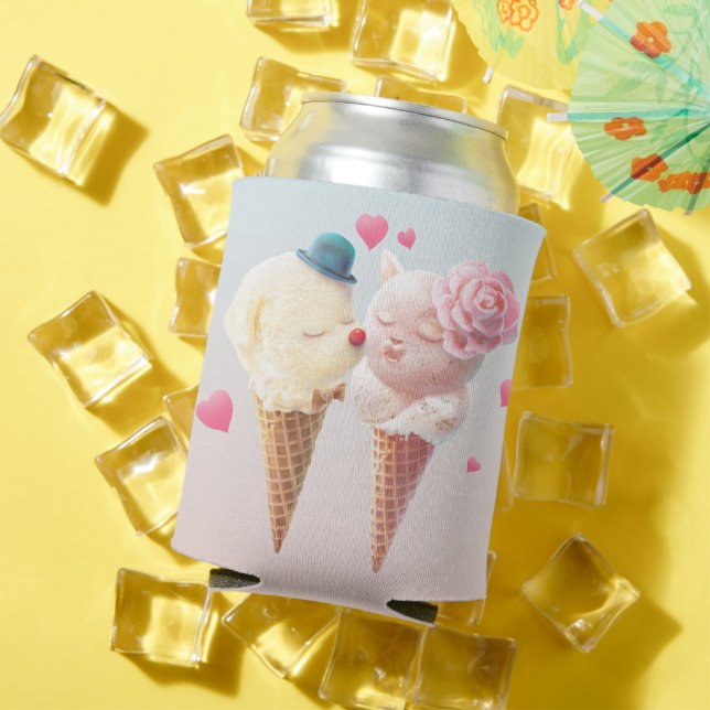 Ice Cream Couple – Love at First Lick Can Cooler (In Situ Summer)