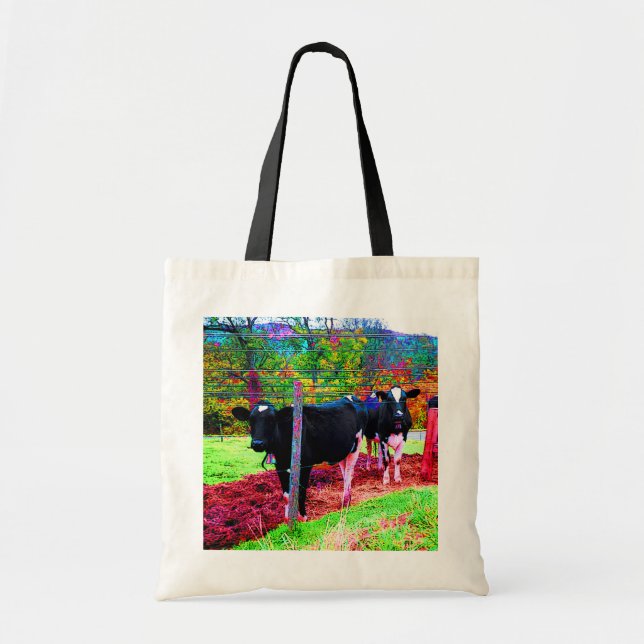 Ice Cream Cows Tote Bag (Front)