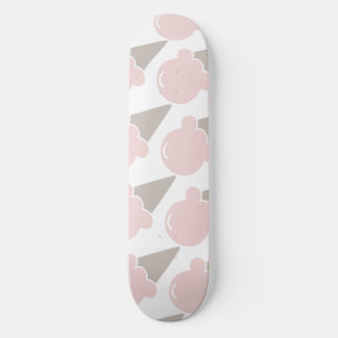 Ice Cream Cute Strawberry pink  Skateboard