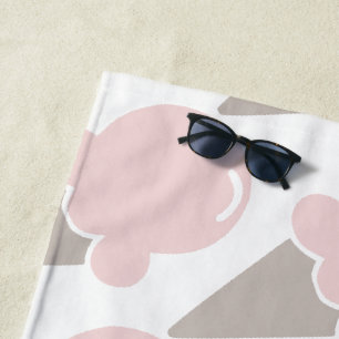 Ice Cream Cute Strawberry pink towel