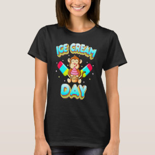 Ice Cream Day Summer Party Ice Cream Maker Kids T T-Shirt