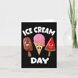 Ice Cream Day Summer Party Ice Cream Maker Kids To Card