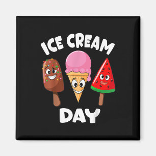 Ice Cream Day Summer Party Ice Cream Maker Kids To Magnet