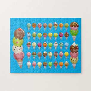 Ice Cream Delight Yummy Sweets Jigsaw Puzzle
