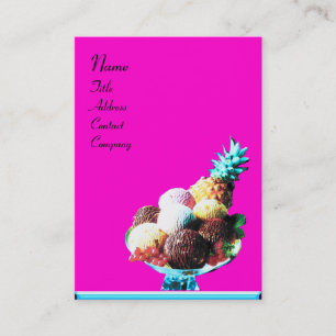 ICE CREAM - DESERT SHOP,blue violet black Business Card