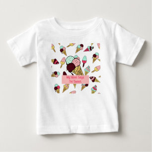 Ice Cream Design for Baby Girl T-Shirt