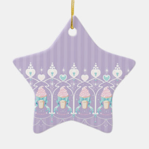 Ice Cream Dream - Lavender Ceramic Tree Decoration