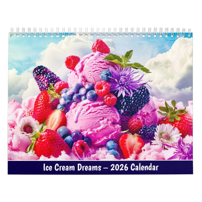 Ice Cream Dreams – 2026 Calendar (Cover)