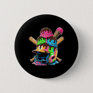 Ice Cream Drip Bysebyll Drip Helmet For Youth Boys 6 Cm Round Badge