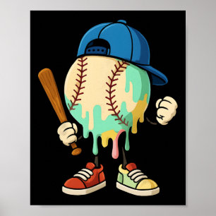 Ice Cream Drip Bysebyll Sports Bysebyll Drip For B Poster